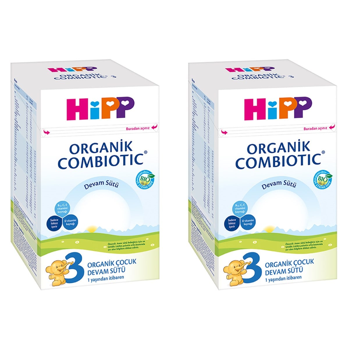 HiPP 3 Organik Combiotic Devam Sütü 800g 2'li