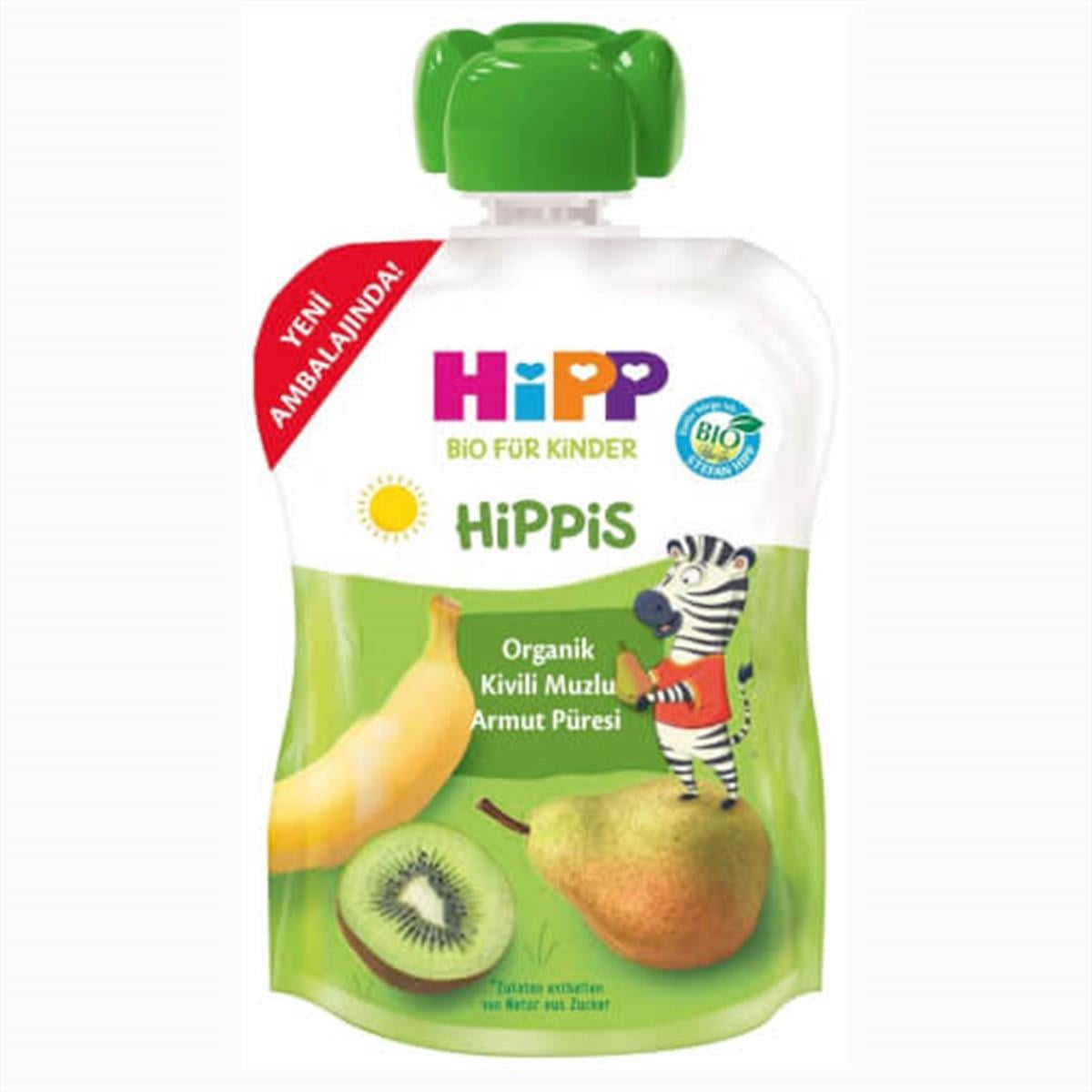 Hipp Organik Kivili Muzlu Armut Püresi 100 gr