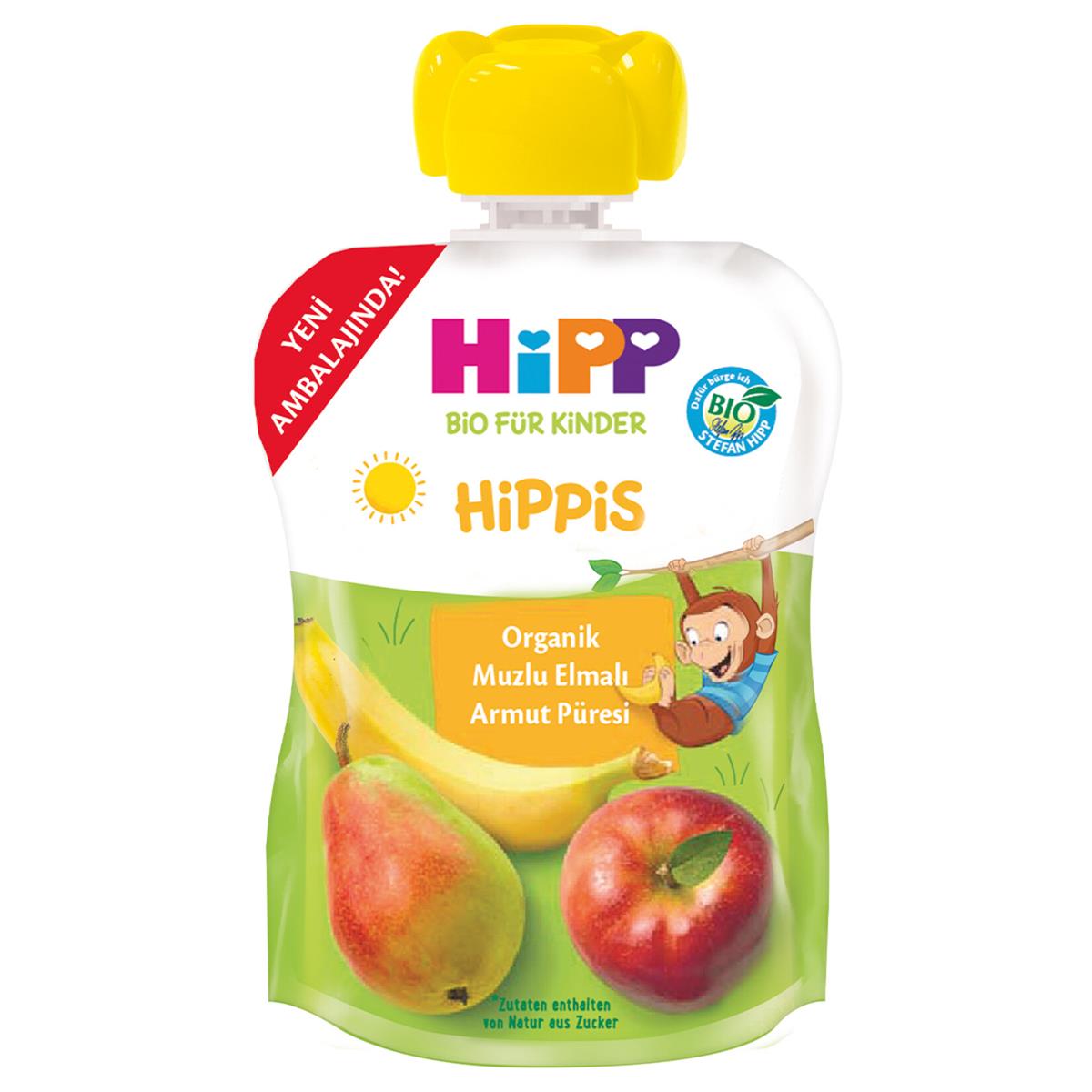 Hipp Organik Muzlu Elmalı Armut Püresi 100 gr