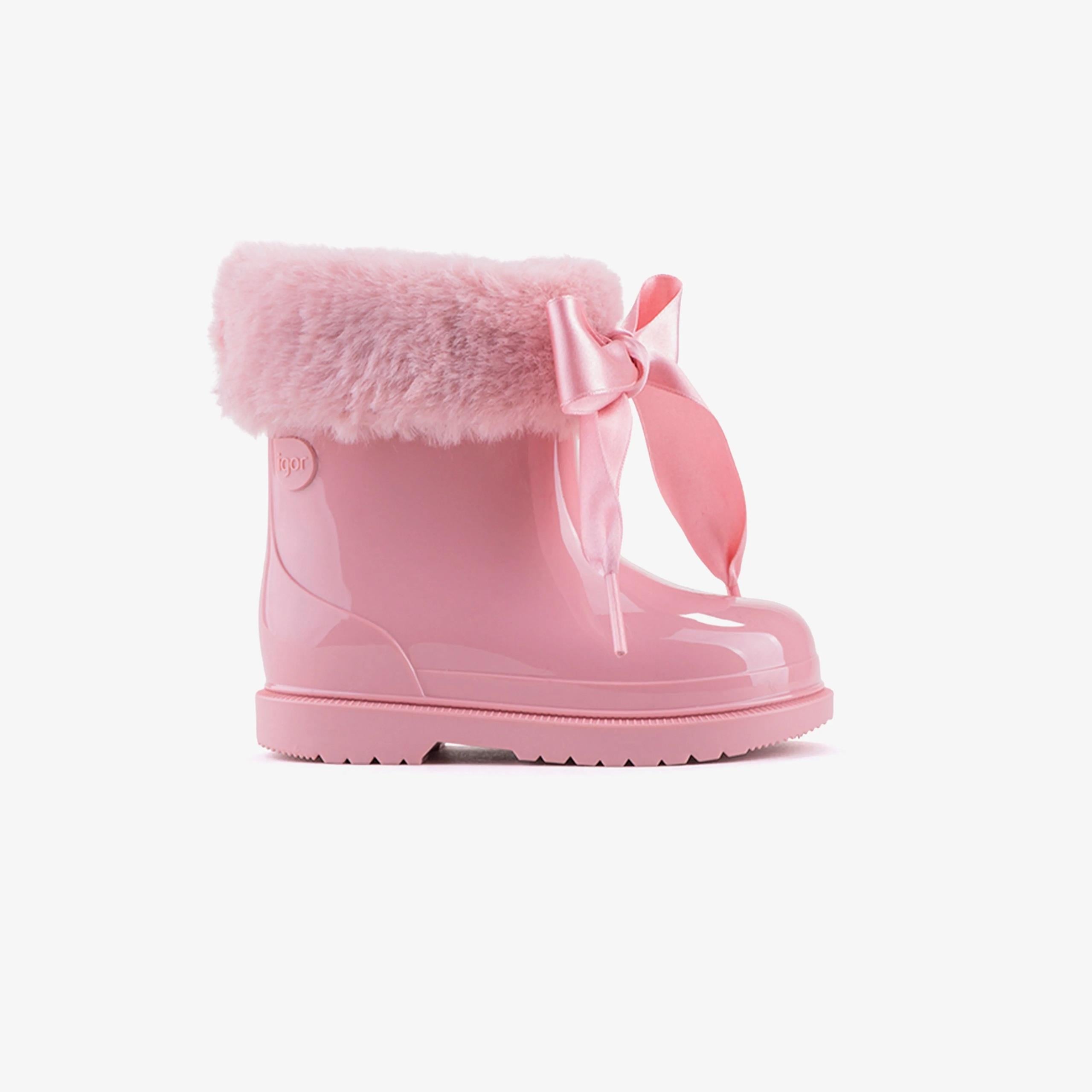 Igor Bimbi Soft Borrego Negro Çocuk Yağmur Çizmesi - Pembe