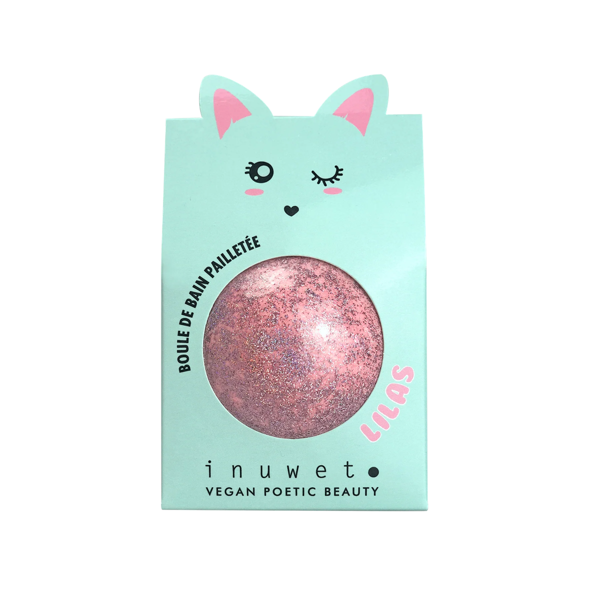 Inuwet Bath Bomb Glitter Lilac / Inuwet Banyo Topu Leylak