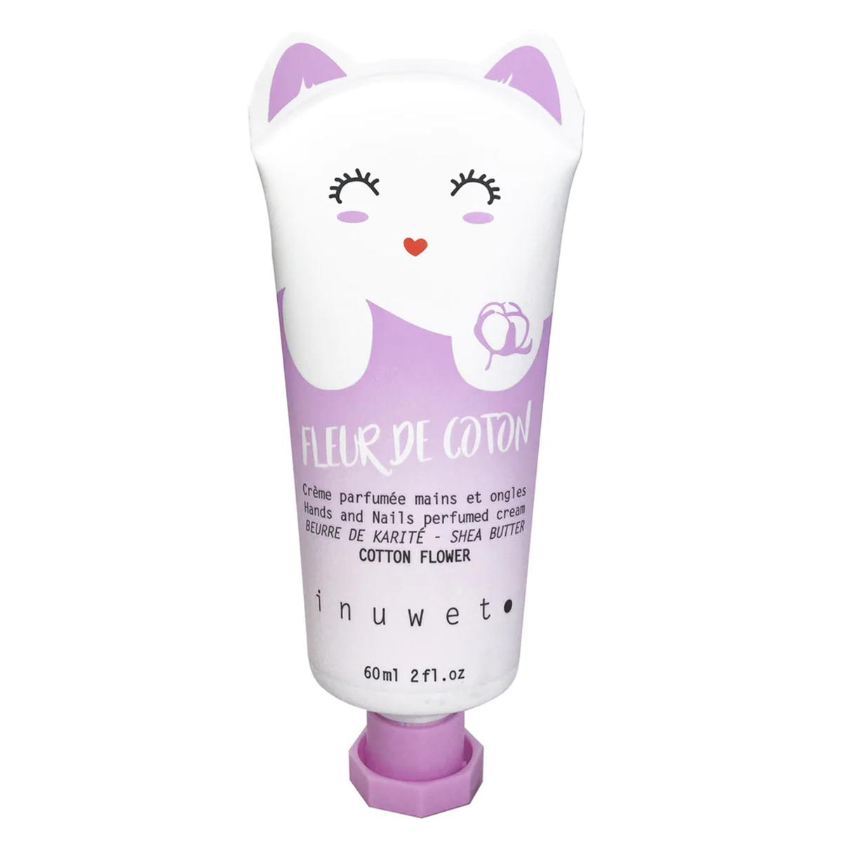 Inuwet Hands Creme Cotton Flower 60ml / Doğal Çiçek Aromalı Nemlendirici El Kremi
