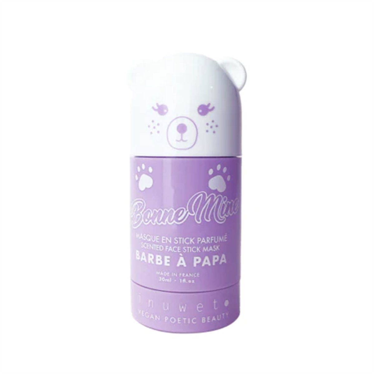 Inuwet Masque Visage Bonne Mine Dreamstick Mauve Barbe A Papa - Doğal Stick Yüz Bakım Maskesi