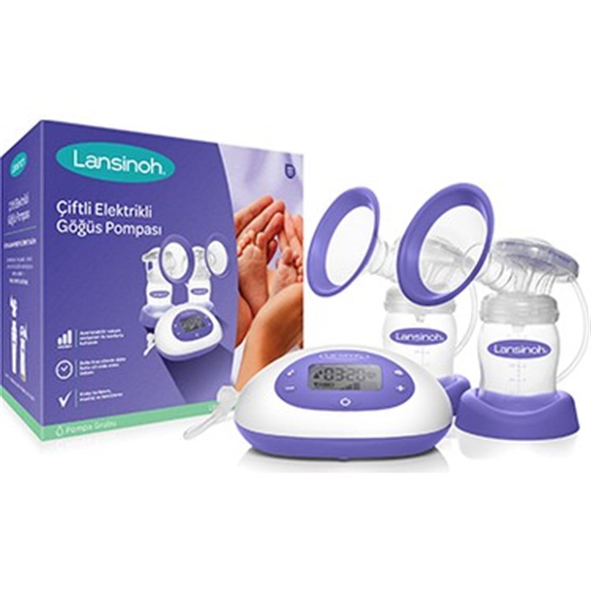 Lansinoh Ciftli Elektrikli Gögüs Pompası