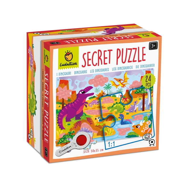Ludattica Secret Puzzle Dinosaurs - Dinozorlar