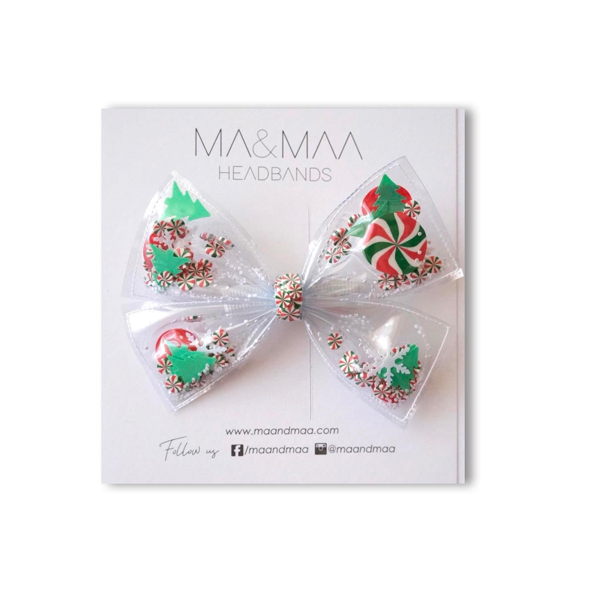 MA&MAA Candy Cane Midi Şeffaf Fiyonk