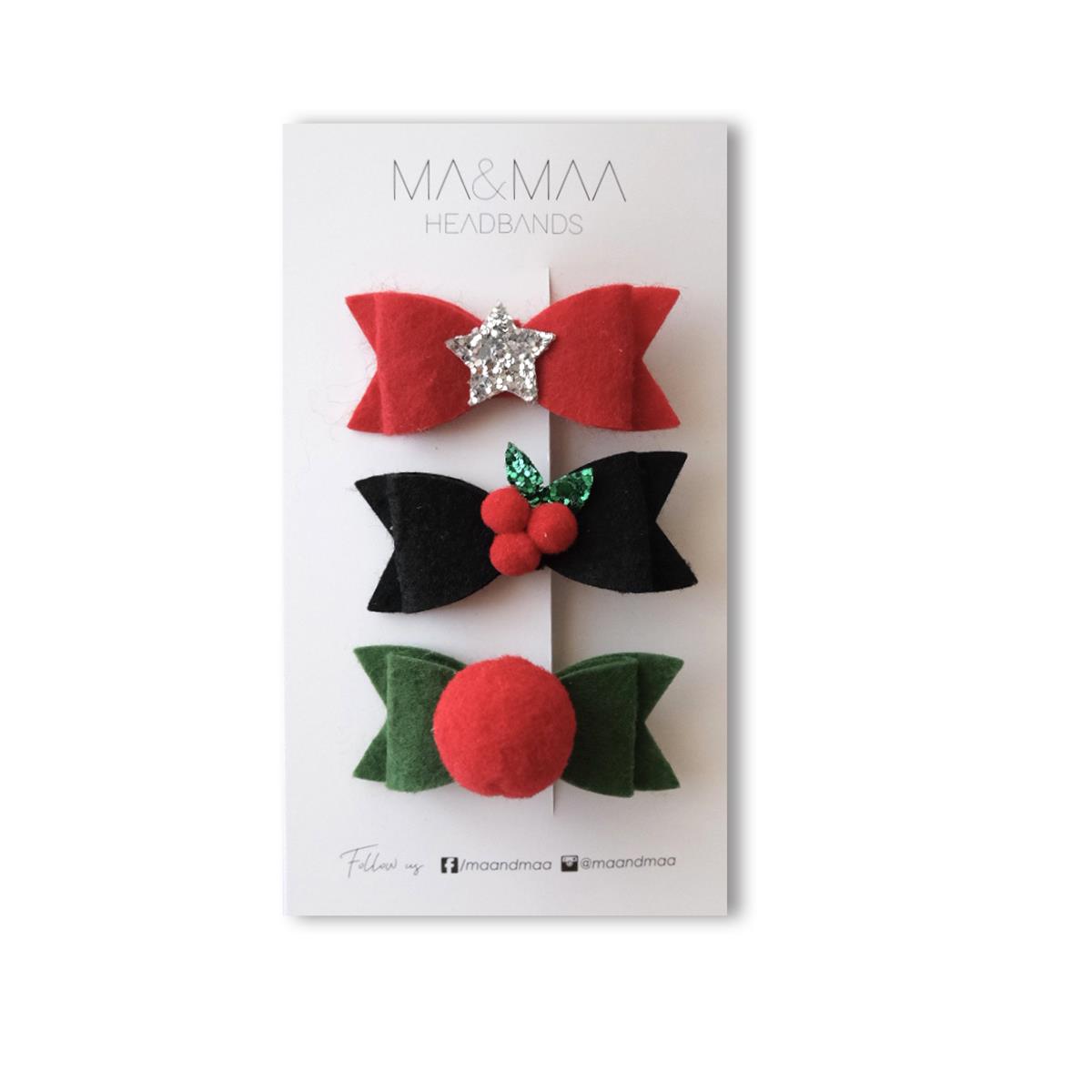 MA&MAA Holly Set Mini Clips Set