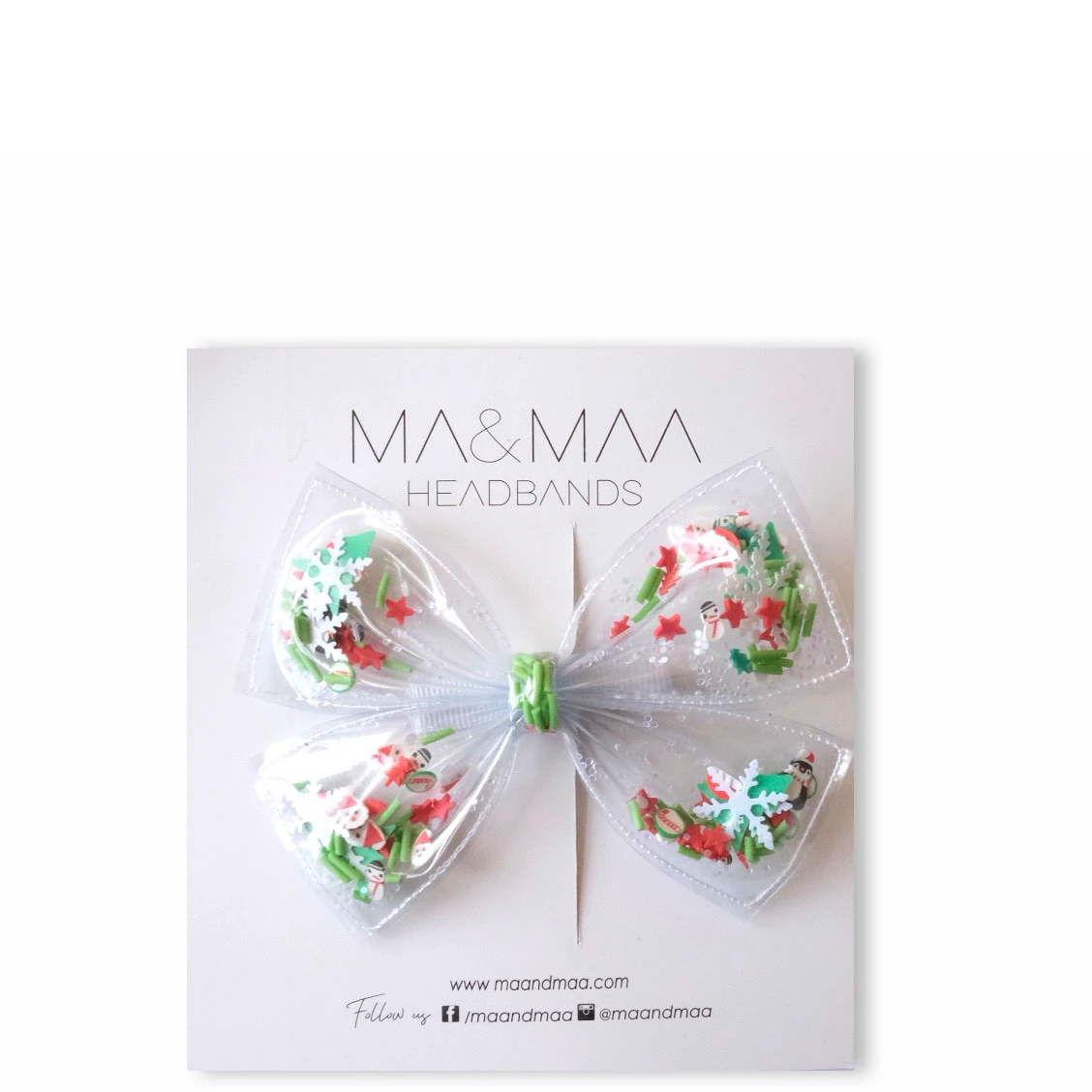 MA&MAA Ornament Midi Şeffaf Fiyonk Toka