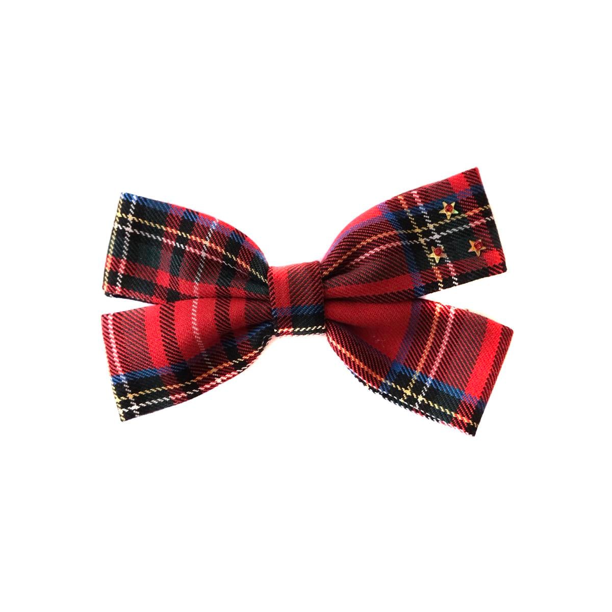 MA&MAA Shiny Red Plaid Maxi Kitty Fiyonk