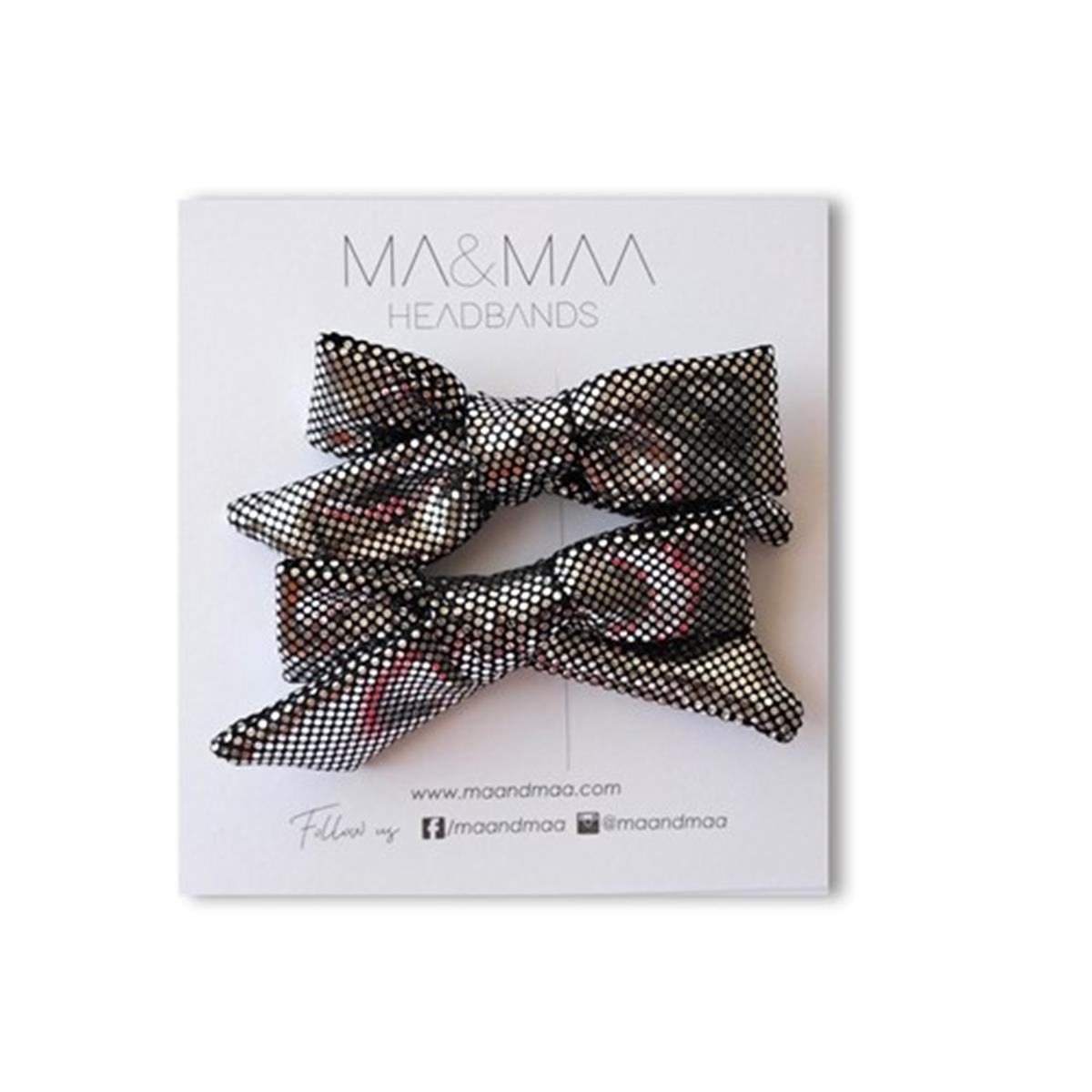 MA&MAA Silver Sparkle Twist Fiyonk Set