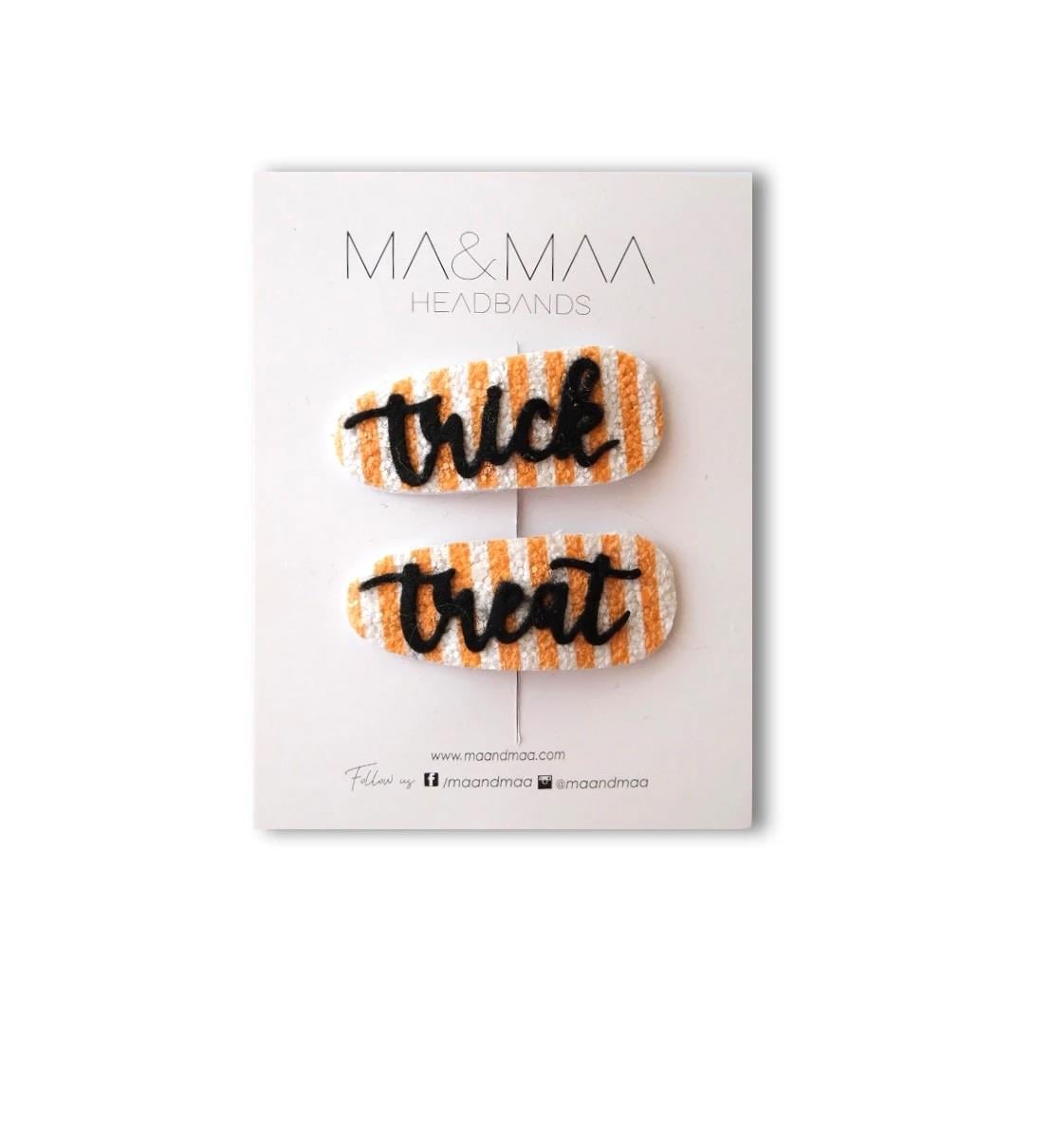 MA&MAA TRICK&TREAT SNAP - Halloween Çıtçıt Toka Seti