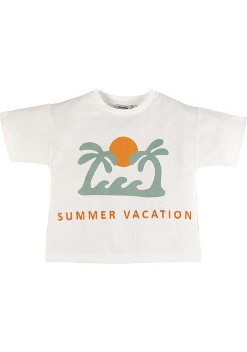 Mamino Summer Vacation Baskılı T-Shirt 17459