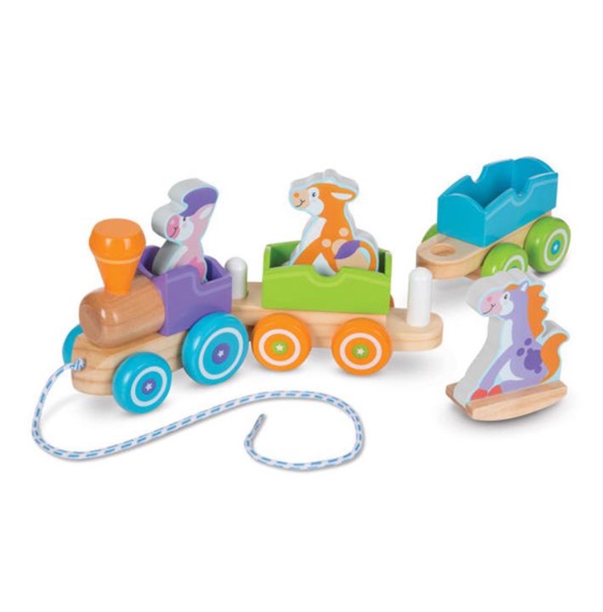 Melissa & Doug Çek Çek Tren-Sallanan Çiftlik Hayvanları