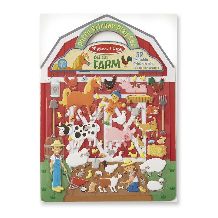 Melissa & Doug Kabartmalı Tak Çıkar Çıkartma Kitabı - Çiftlik