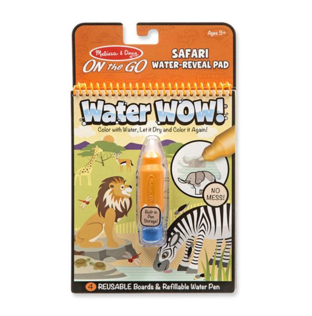 Melissa & Doug Water Wow! Su ile boyama kitabı-Safari
