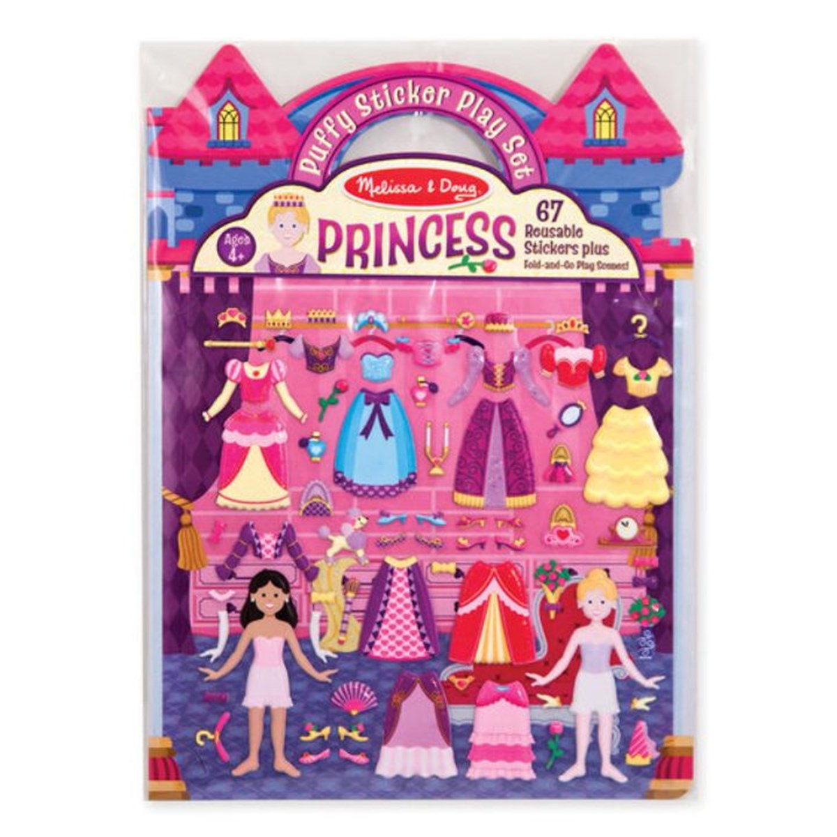 Melissa&Doug Kabartmalı Tak Çıkar Çıkartma Kitabı - Prenses