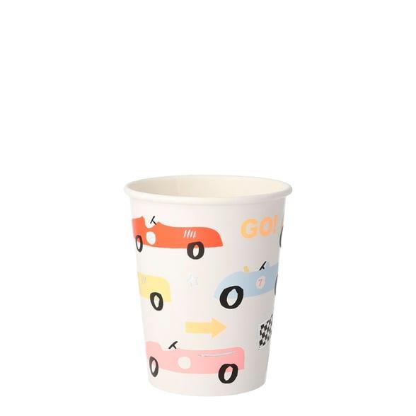 Meri Meri Car Party Cups - Yarış Arabası Bardak - 8'li