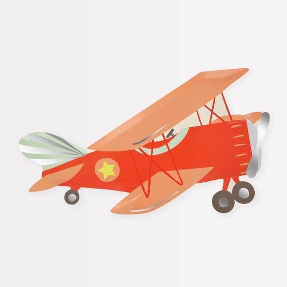 Meri Meri - Plane Plates - Uçak Tabaklar (x8)