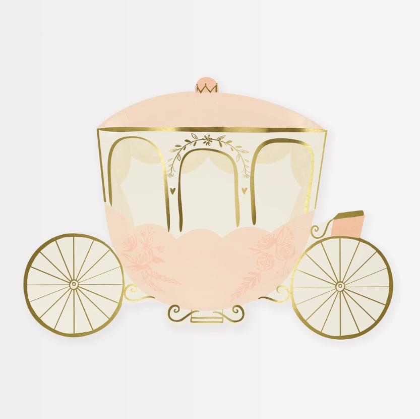 Meri Meri - Princess Carriage Plates - Prenses Arabası Tabaklar (x8)