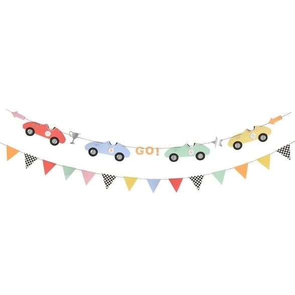 Meri Meri - Race Cars Garland - Yarış Arabaları Asılan Süs
