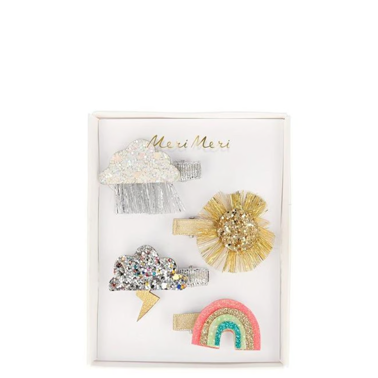 Meri Meri - Sparkly Weather Hair Clips - Işıltılı Gökyüzü Tokası