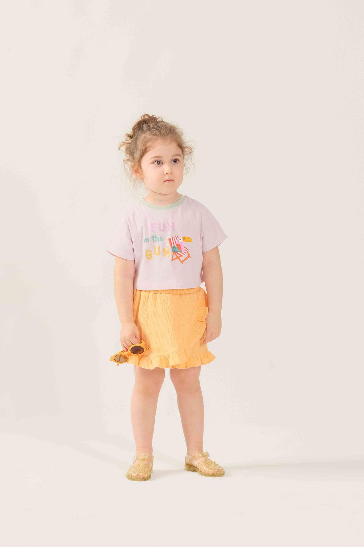 Miela Kids Müslin Şort Etek Melon