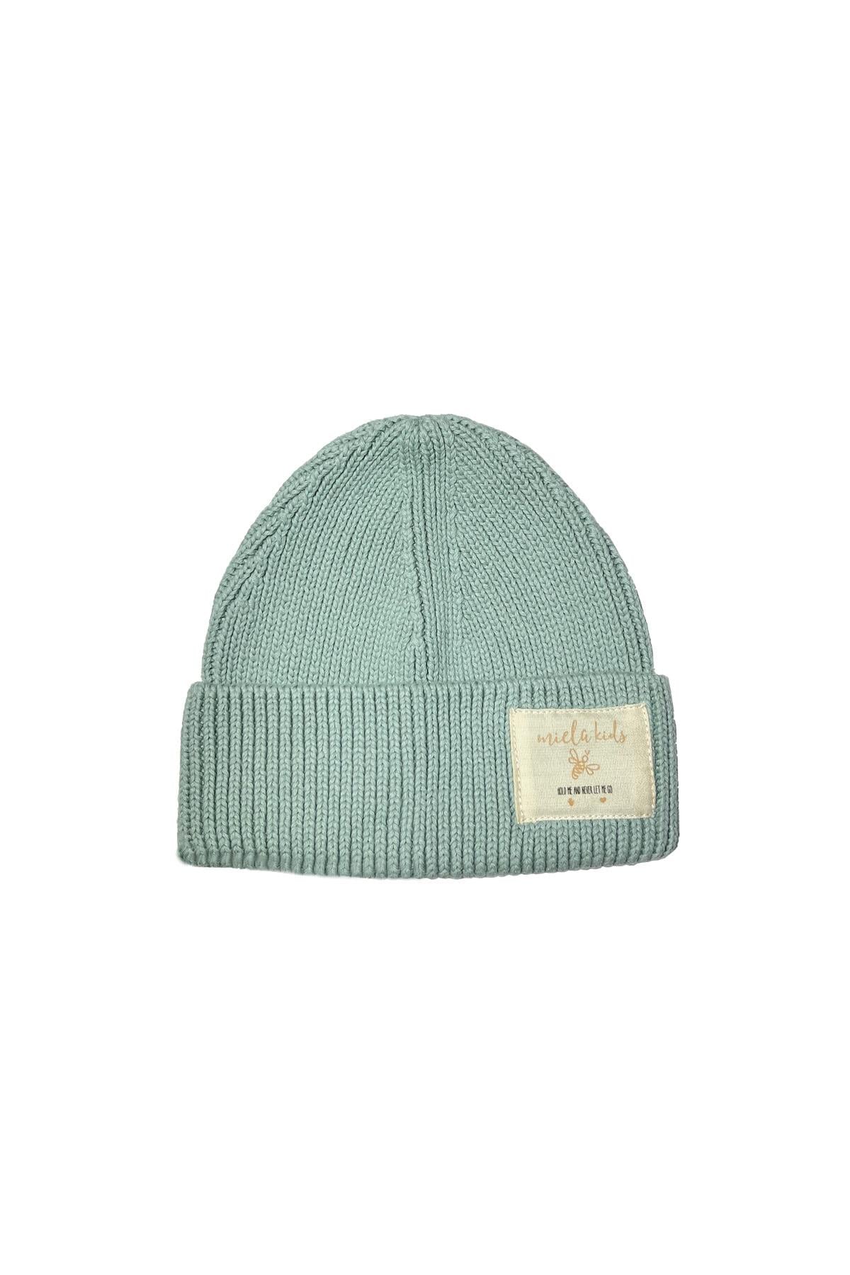 Miela Kids Triko Çocuk Bere - Mint