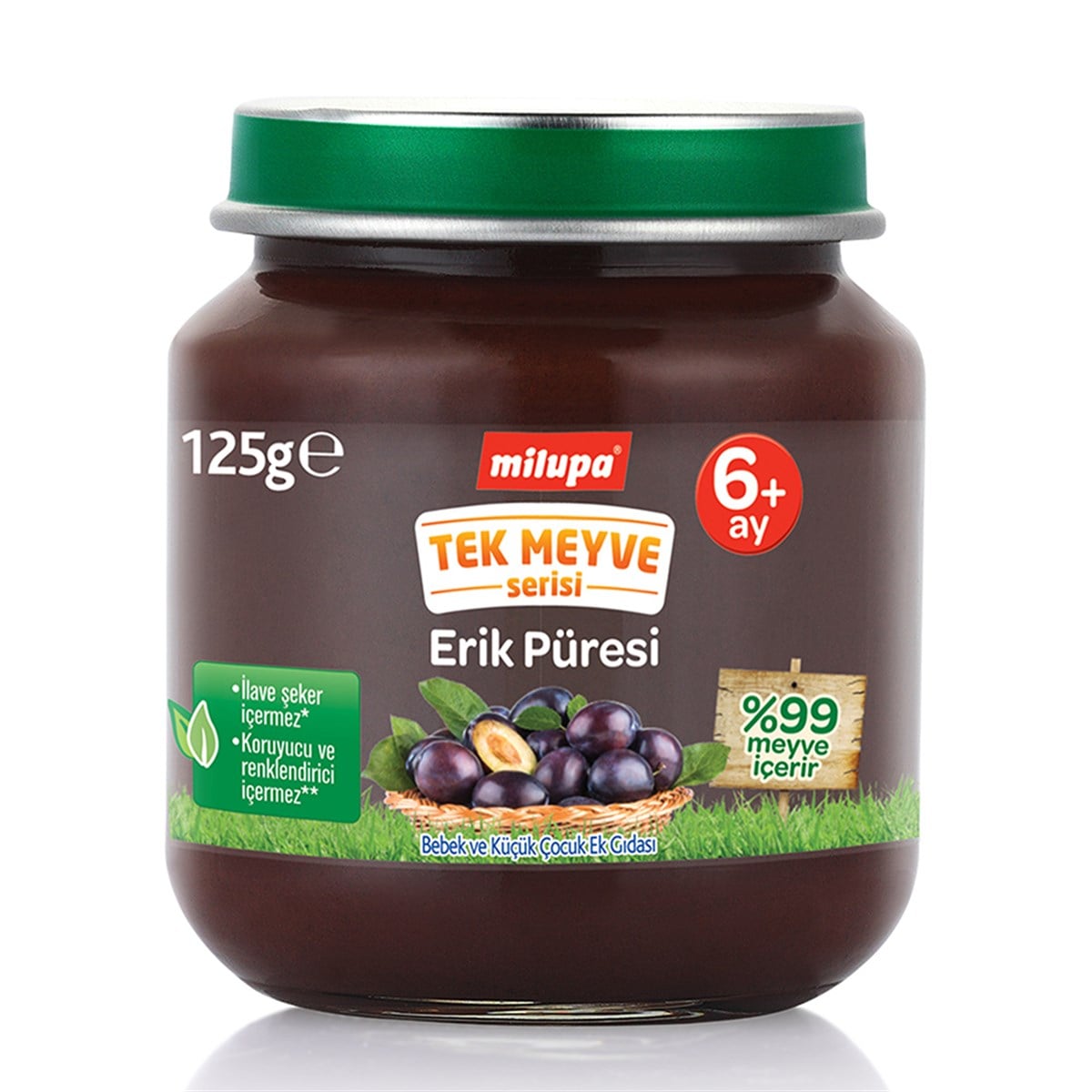 Milupa Erik Püresi Kavanoz 125 g 6+ Ay