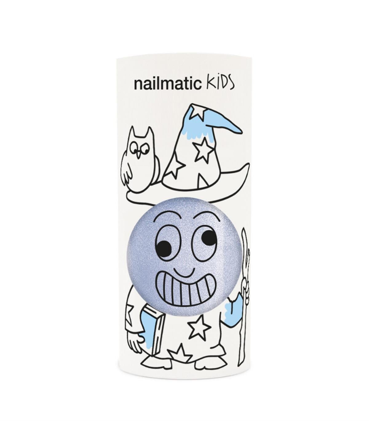 Nailmatic Kids Su Bazlı Çocuk Ojesi / Merlin ( Simli Mavi)
