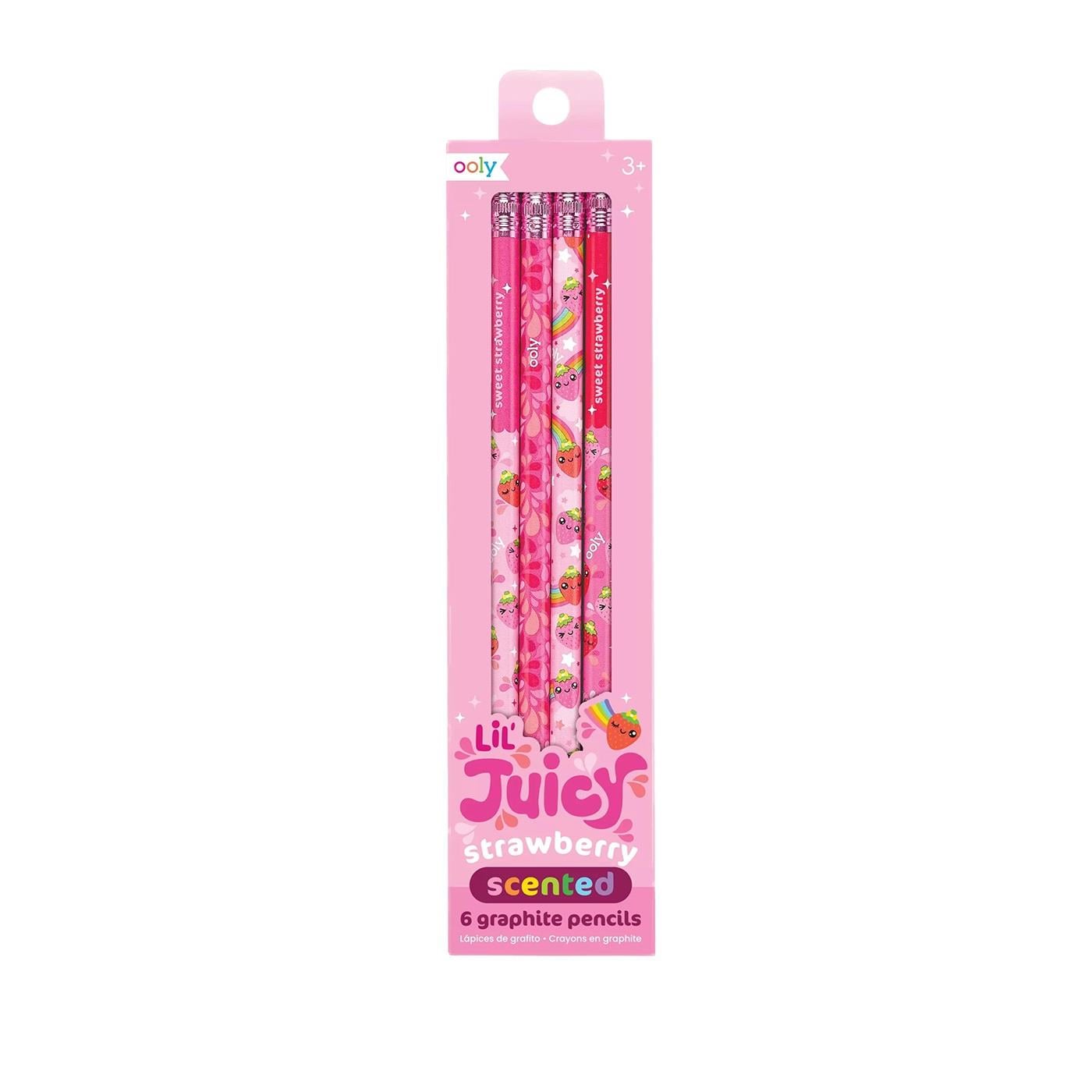 Ooly Lil Juicy Çilek Kokulu 6'lı Kurşun Kalem Seti