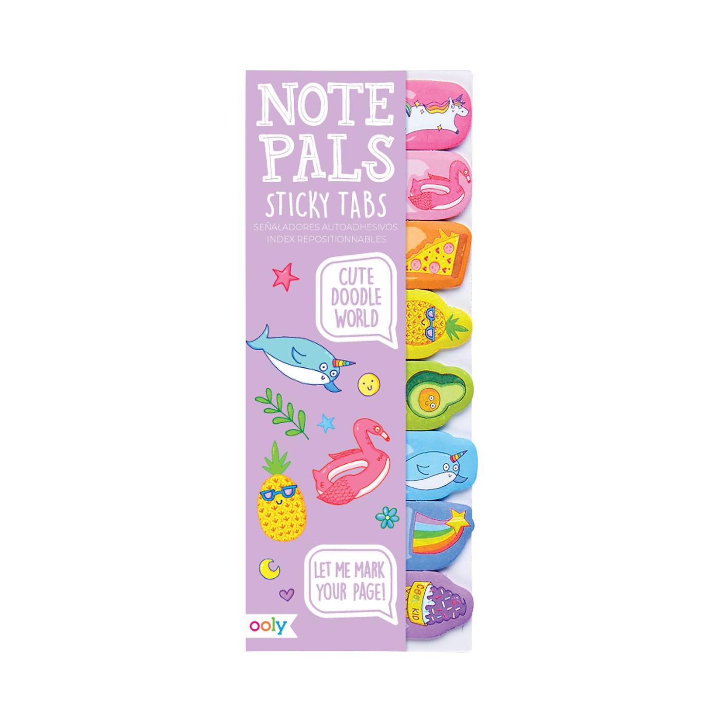 Ooly Note Pals Yapışkanlı Etiket Seti - Cute Doodle World