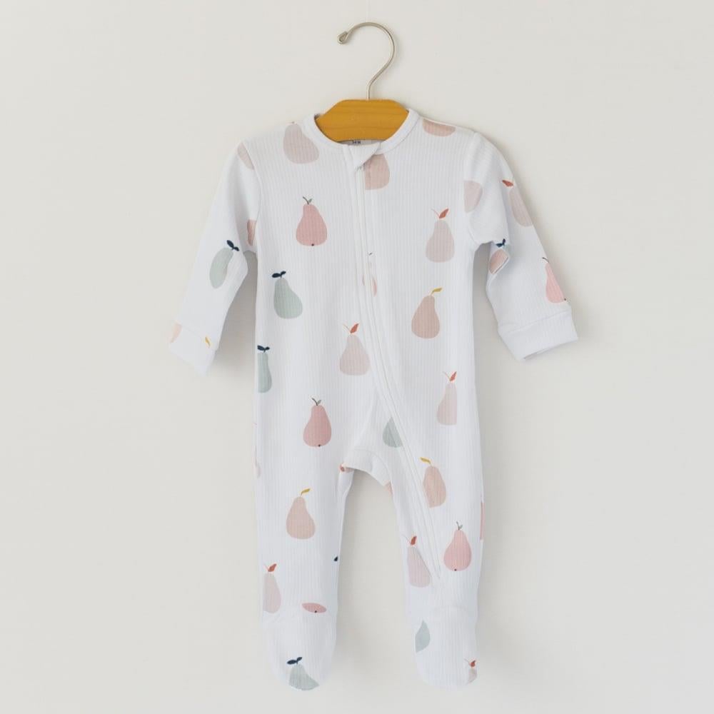 Organik İnterlok Tulum - Armut Desenli