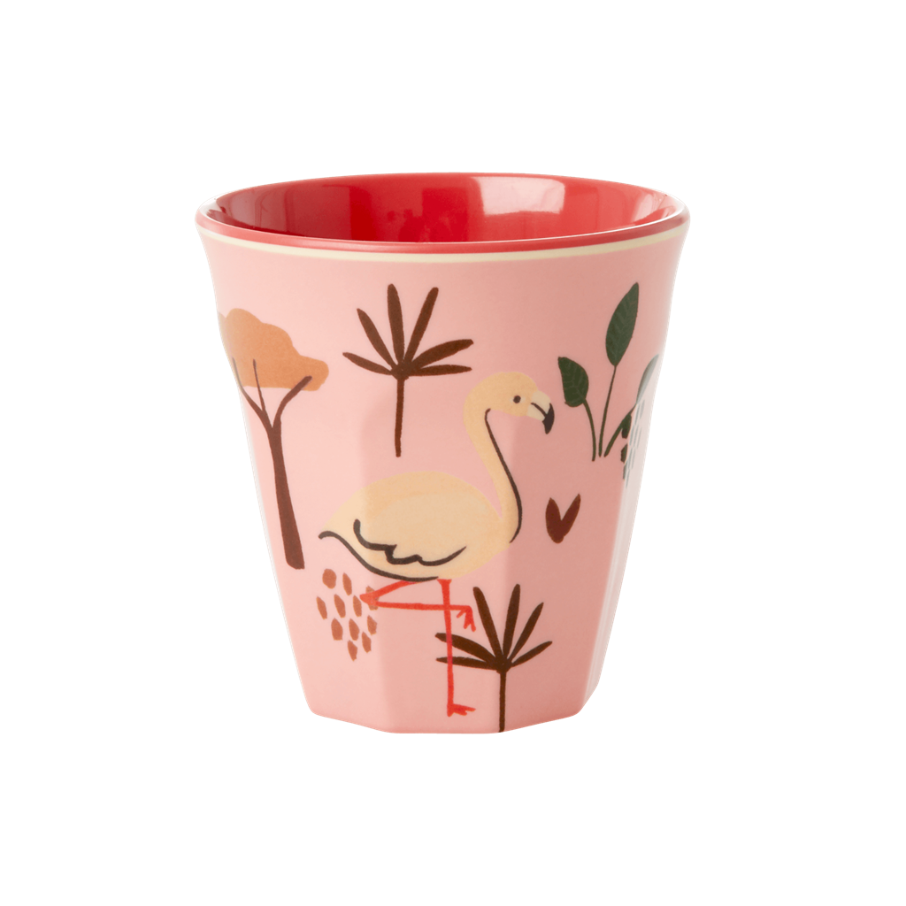 Riceteria Melamin Çocuk Bardak - Flamingo