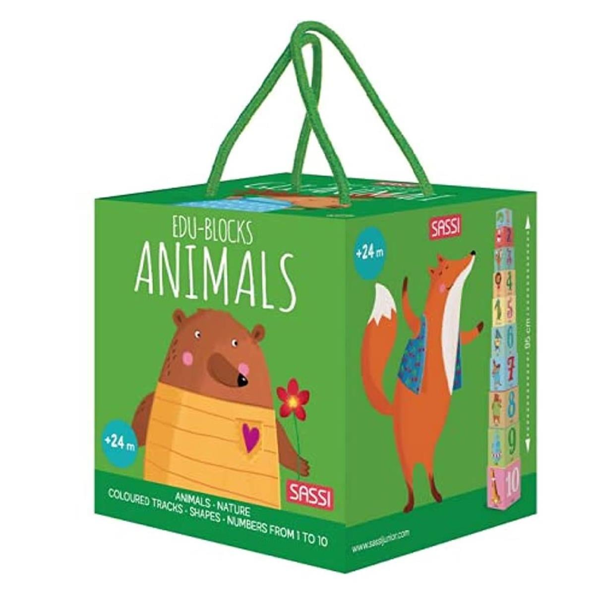 Sassi Edu Blocks Animals Books and Blocks