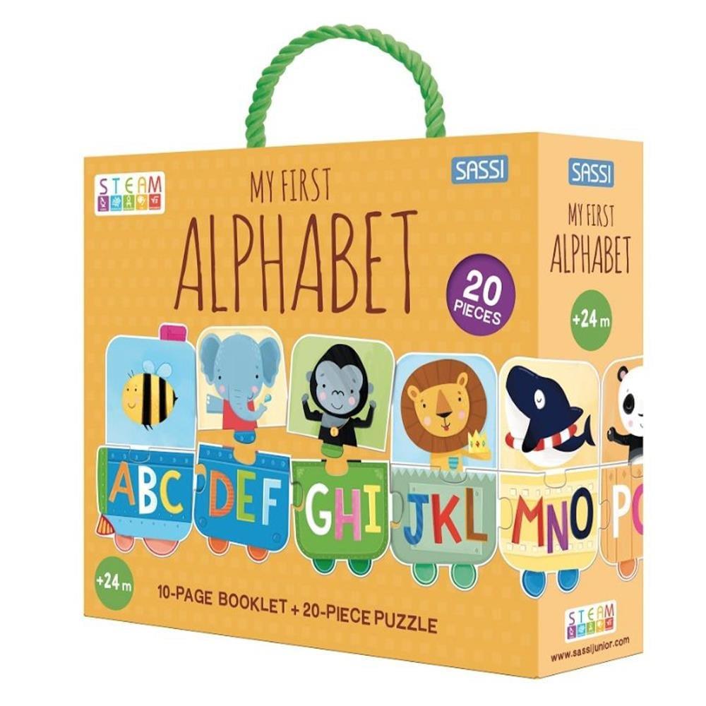 Sassi My First Alphabet - Steam Puzzle ve Kitap