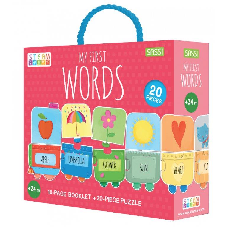 Sassi My First Words Book and Steam Puzzle