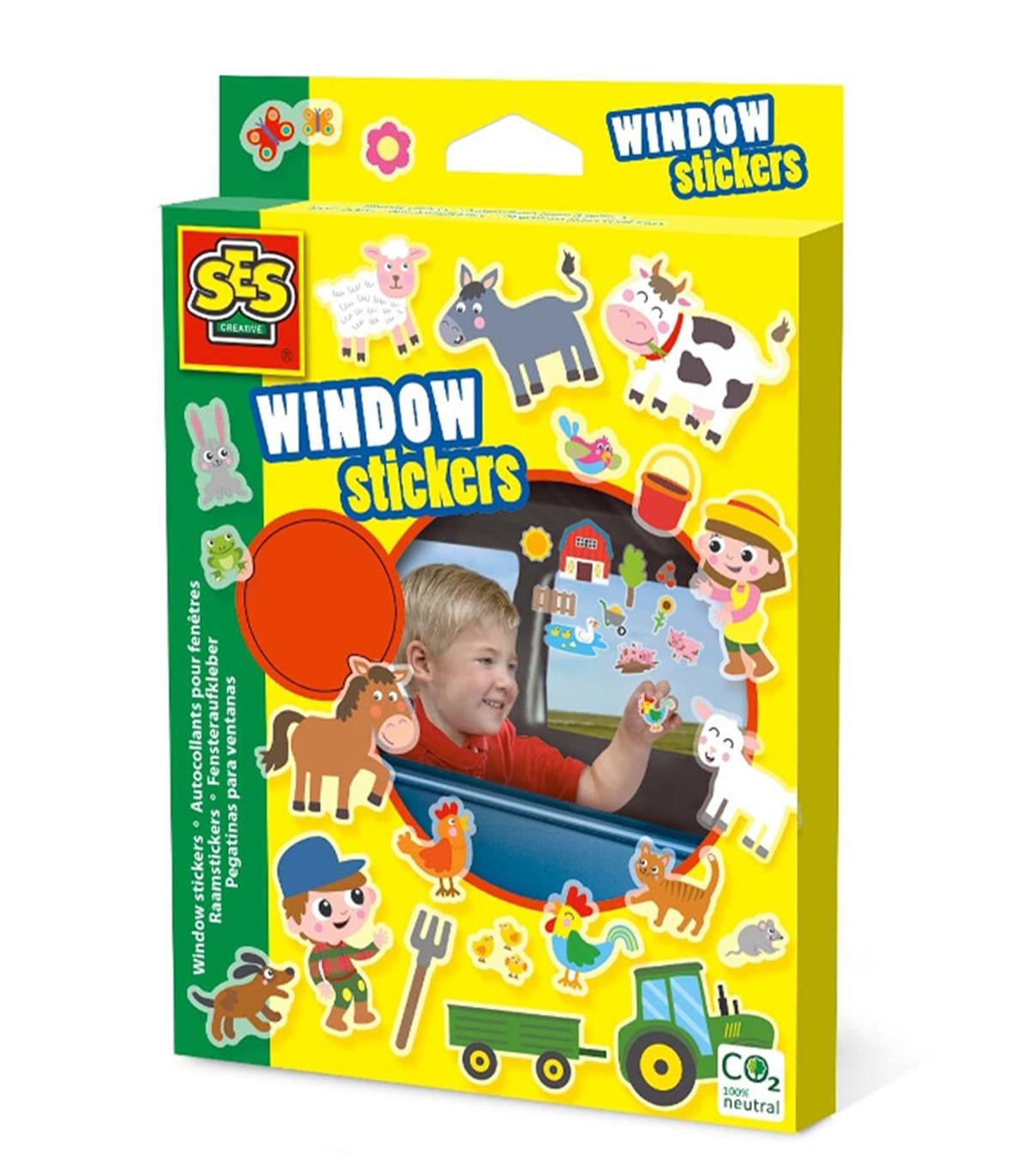 Ses Creative Tak Çıkar Pencere Sticker Set - Çiftlik