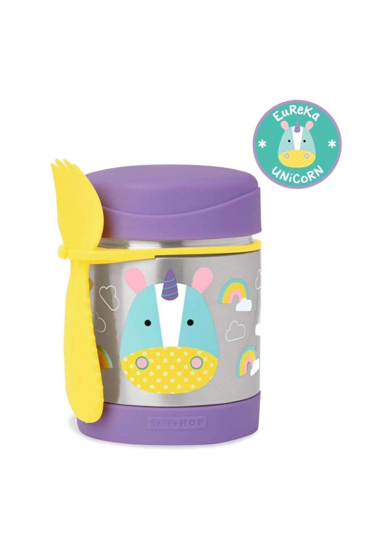 Skip Hop Paslanmaz Çelik Mama Saklama ve Taşıma Termosu Unicorn