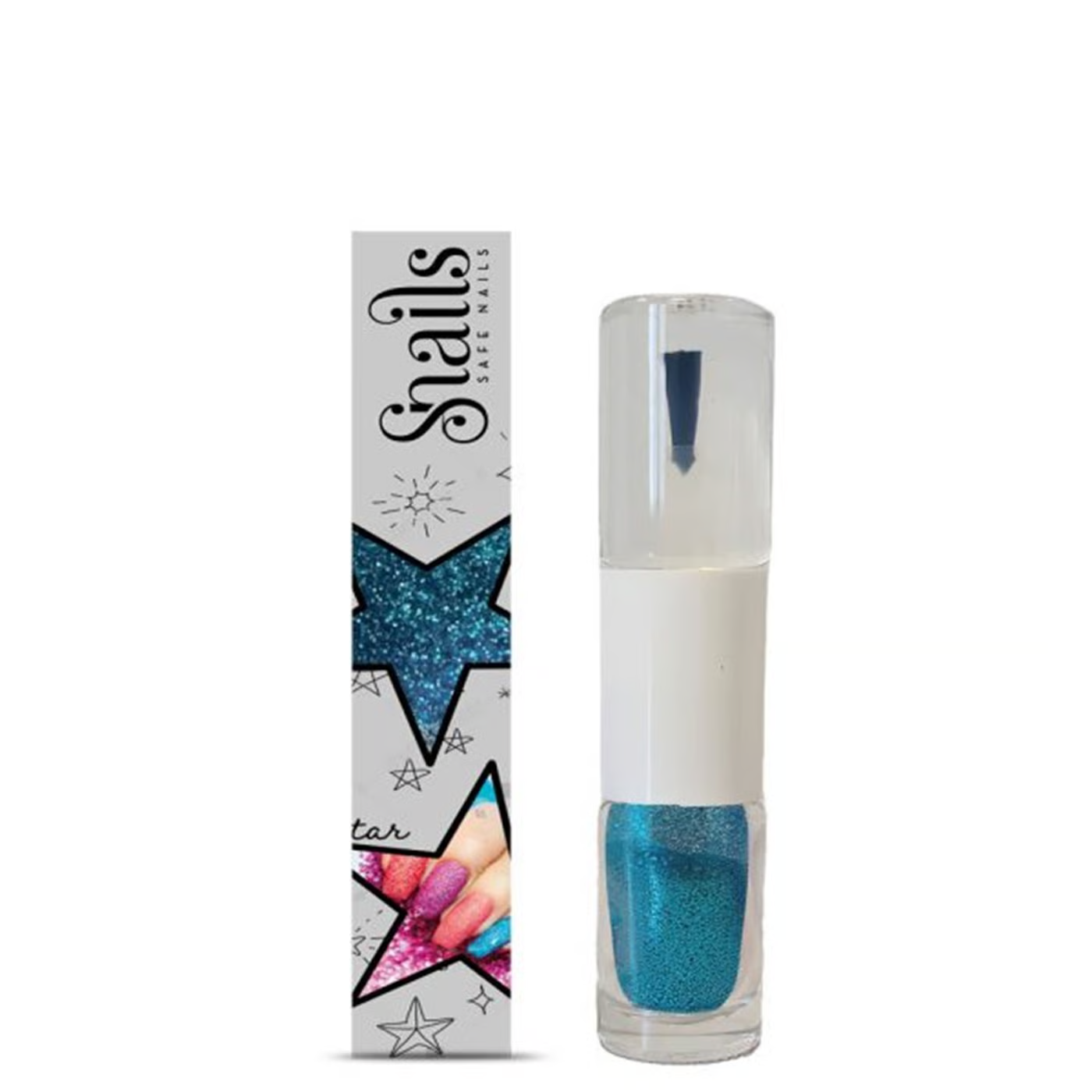 Snails Simli Tırnak Cilası - Dust Blue