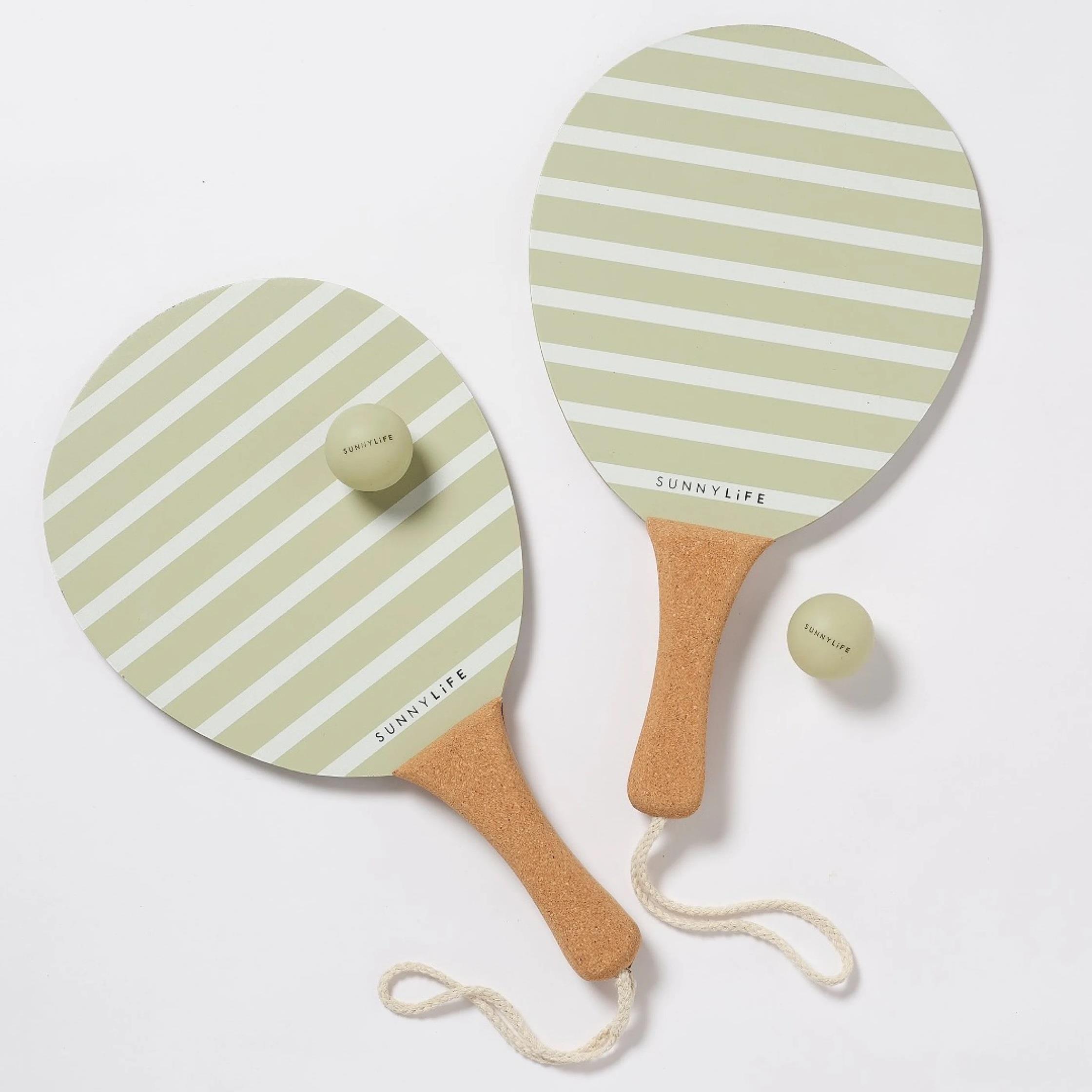 Sunnylife - Çocuk Plaj Yapışkanlı Tenis Raket Seti