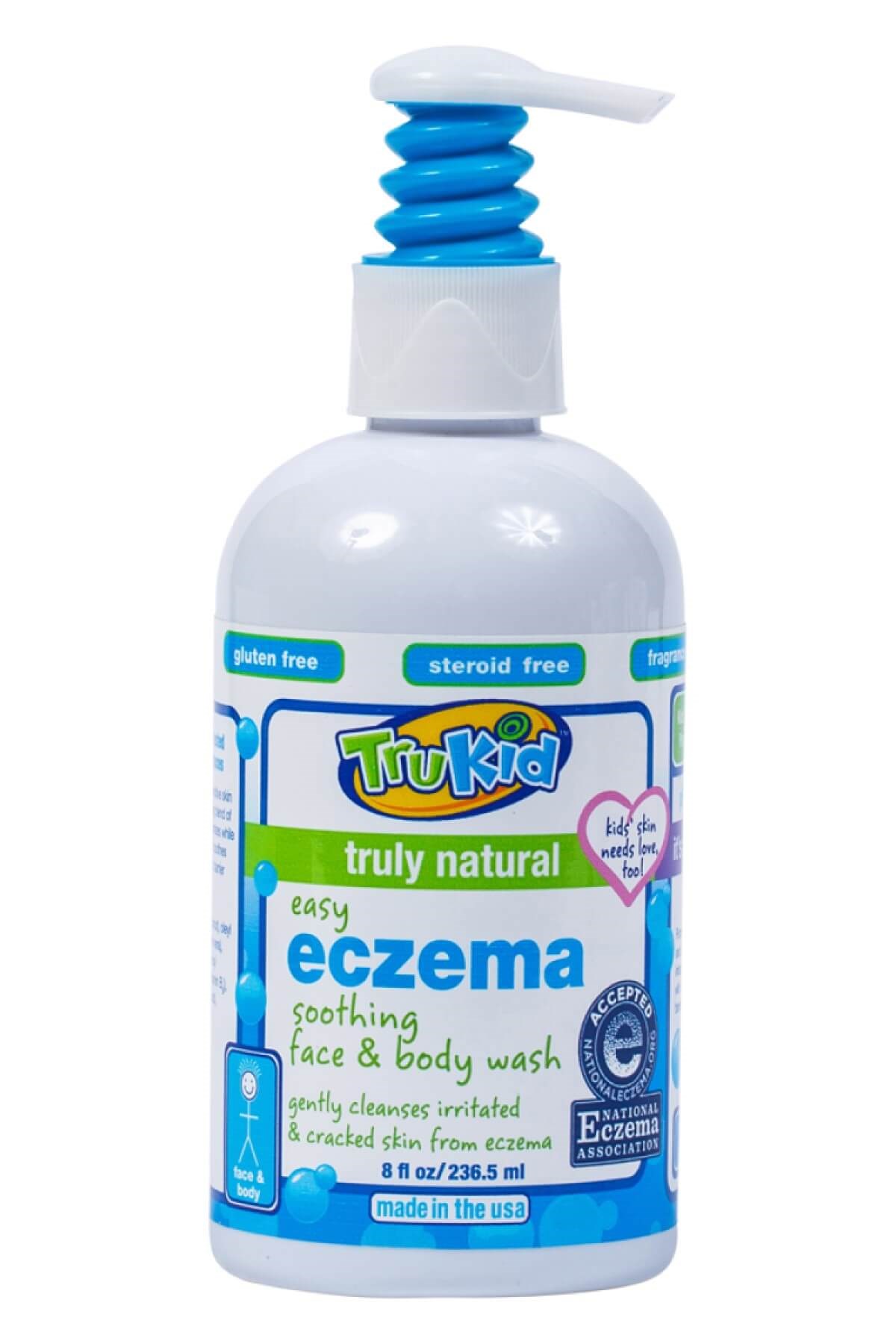 TRUBABY ECZEMA WASH HASSAS CİLTLER İÇİN YÜZ VE VÜCUT ŞAMPUANI 236 ML