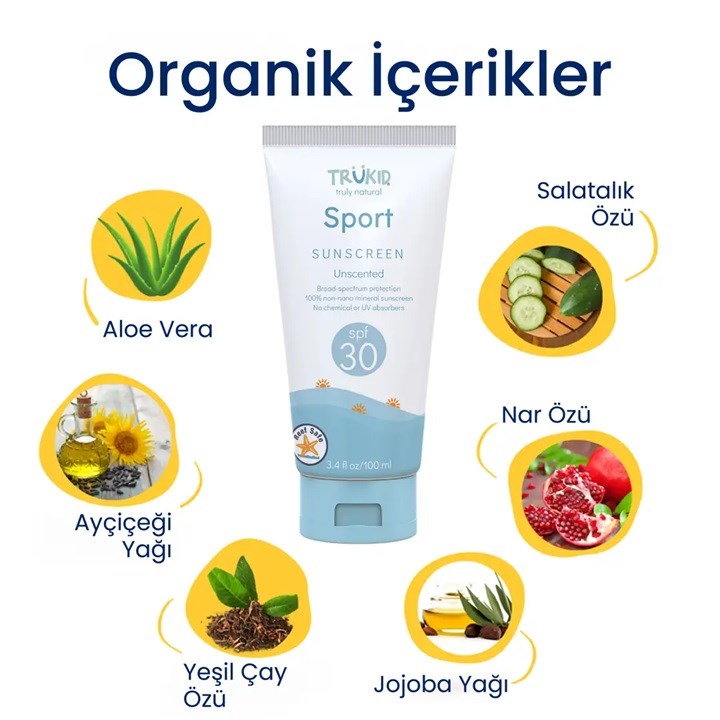 TruKid Suya Dayanıklı Güneş Kremi SPF30 100 ml