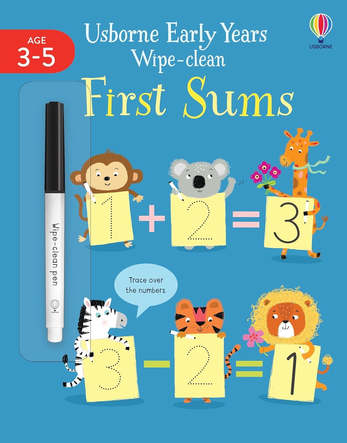 Usborne Early Years Wipe-Clean First Sum