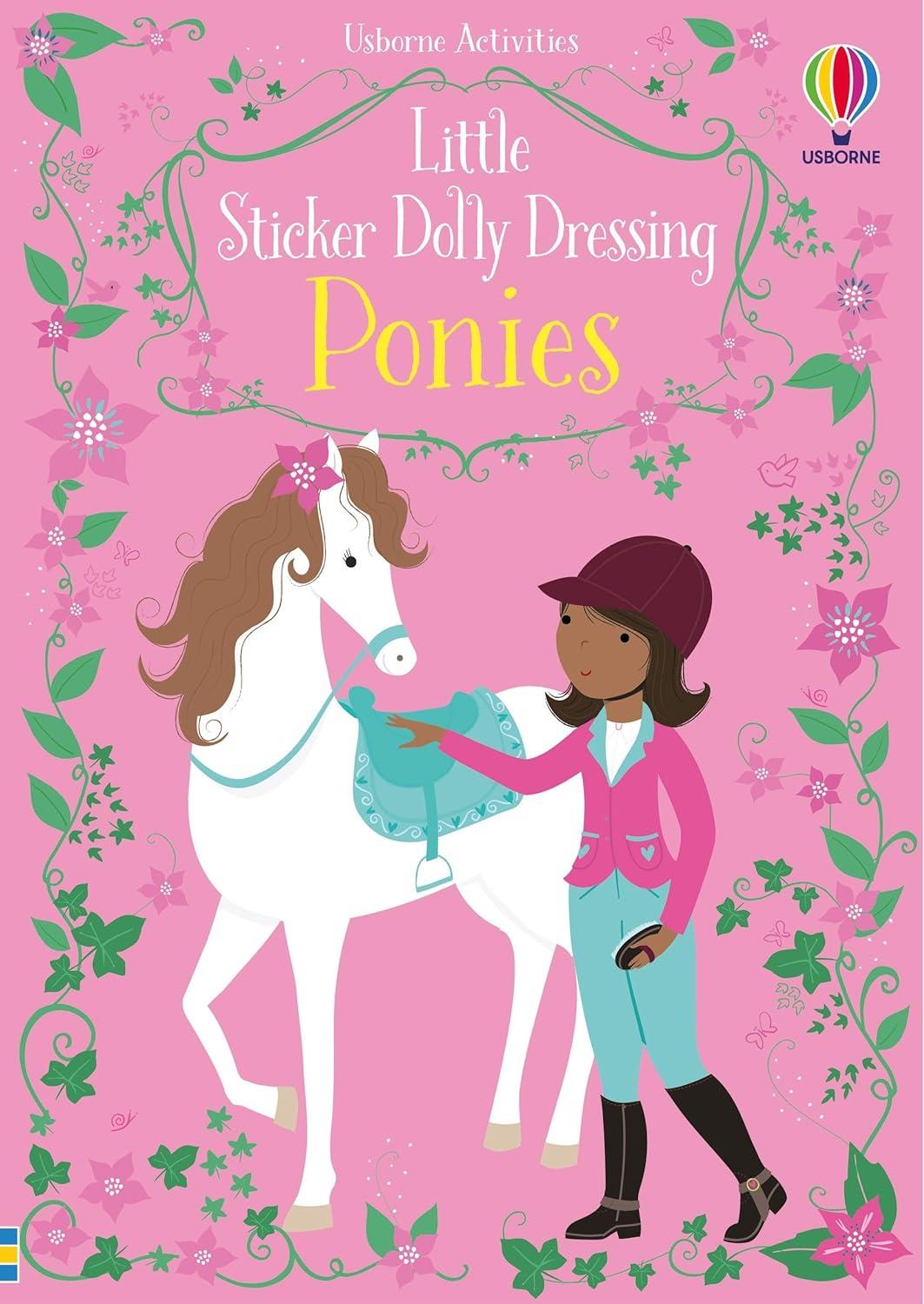 Usborne Little Sticker Dolly Dressing Ponies