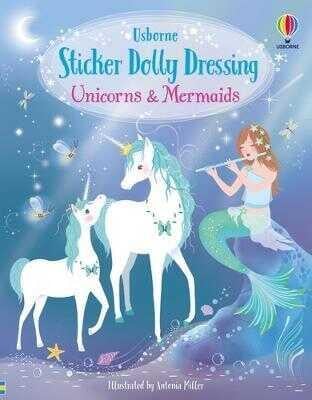 Usborne Sticker Dolly Dressing Unicorns & Mermaids