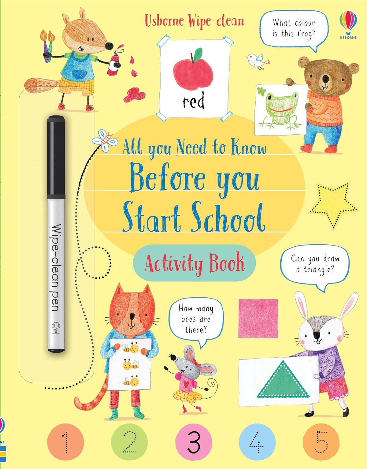 Usborne Wipe Clean All you Need to Know Before you Start School Activity Book