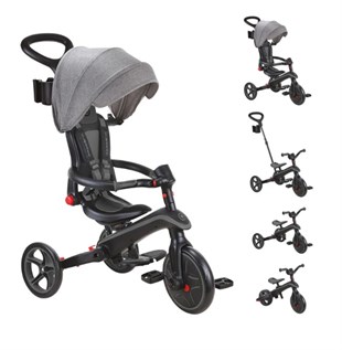 Globber Explorer 4in1 Katlanabilir Bisiklet - Siyah/Gri