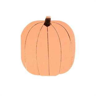 Meri Meri - Pastel Halloween Pumpkin Napkins - Pastel Bal Kabağı Peçete