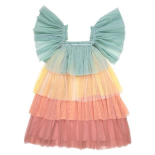 Meri Meri - Rainbow Ruffle Princess Dress-Up - Fırfırlı Gökkuşağı Elbisesi
