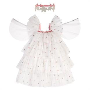Meri Meri - Sequin Tulle Angel Costume - 5 - 6 Years - Tül Melek Elbise - 5-6 Yaş